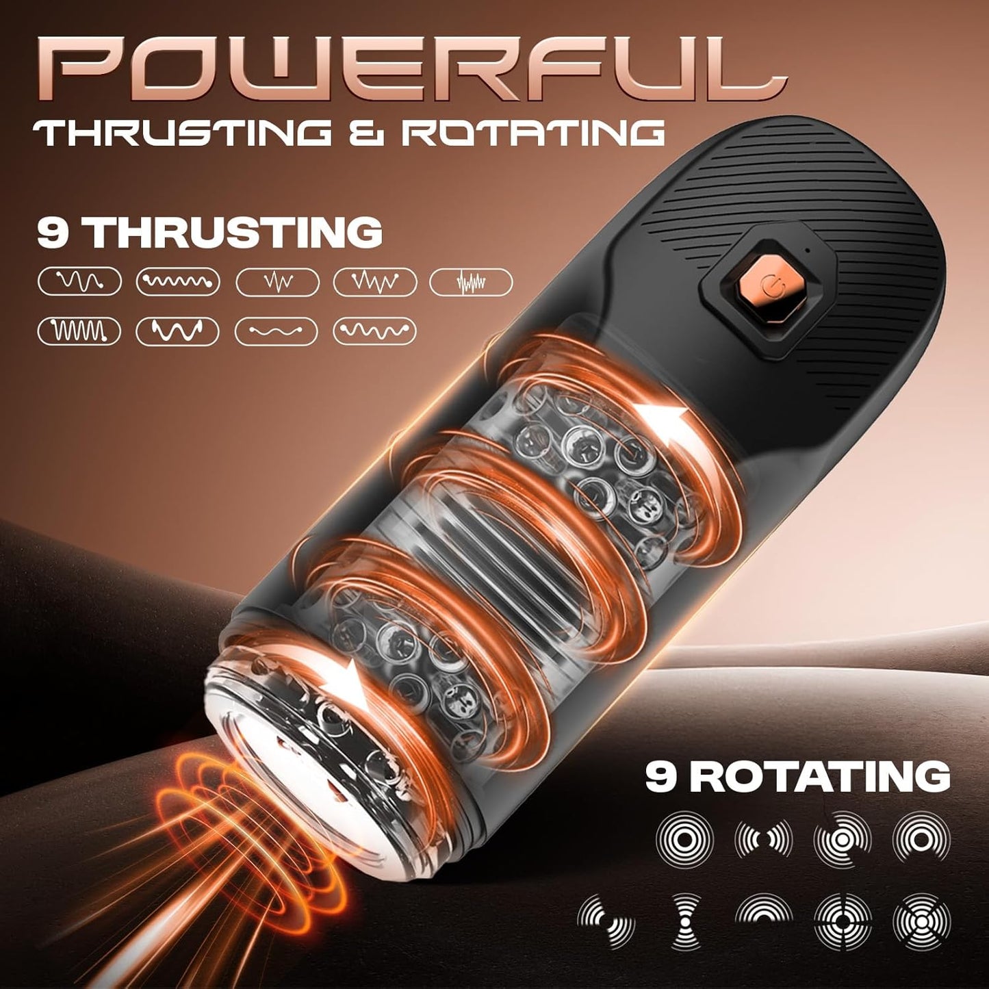 Automatischer Masturbator Sexmaschine Stroker Blowjob mit 9 Schub und 9 Drehmodi