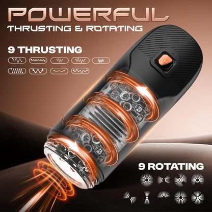 Automatischer Masturbator Sexmaschine Stroker Blowjob mit 9 Schub und 9 Drehmodi