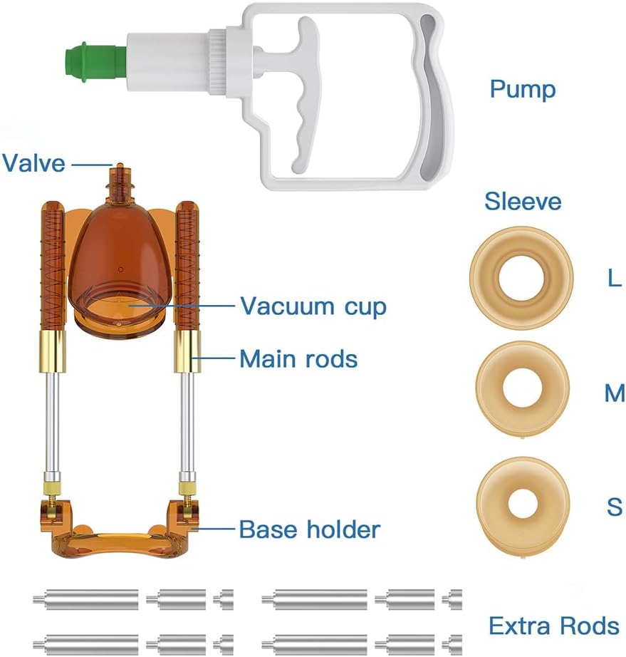Penispumpen Erotik Erektionshilfe Saugkraft Vakuumpumpe Ausdauer Trainer Set