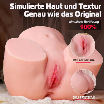 2 IN 1 Erotik Sexpuppen Realistische Ass Solo Masturbatoren