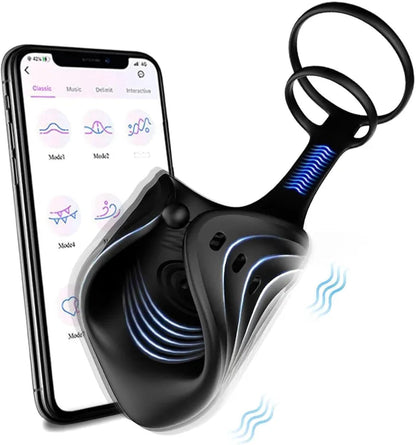 2 in 1 Electric Masturbator Penis Trainer Vibrator with 10 Modes 