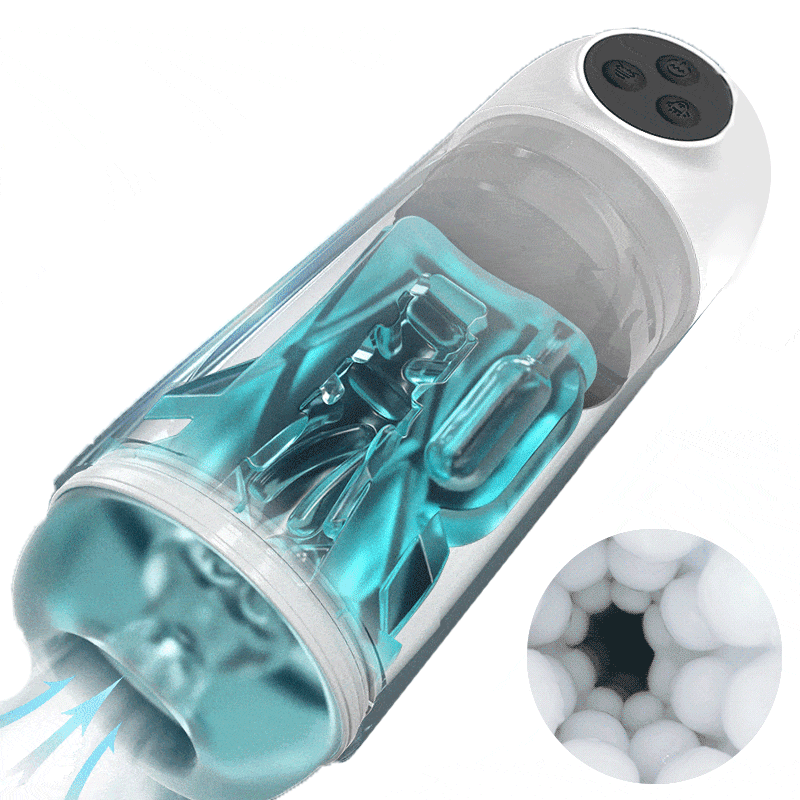 Automatischer Masturbator Penispumpe Blowjob mit 10 Saug und Vibrationsmodi