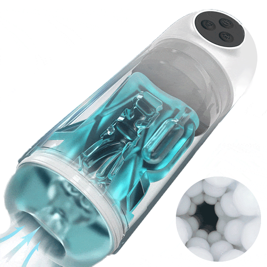 Automatischer Masturbator Penispumpe Blowjob mit 10 Saug und Vibrationsmodi