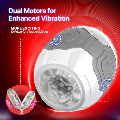 Elektrisch Penistrainer Stroker Blowjob Masturbatoren mit 10 Intensive Vibrationen