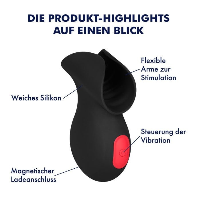 Eichel Massagen Penistrainer Vibrator Masturbator mit 9 Vibrationsmodi