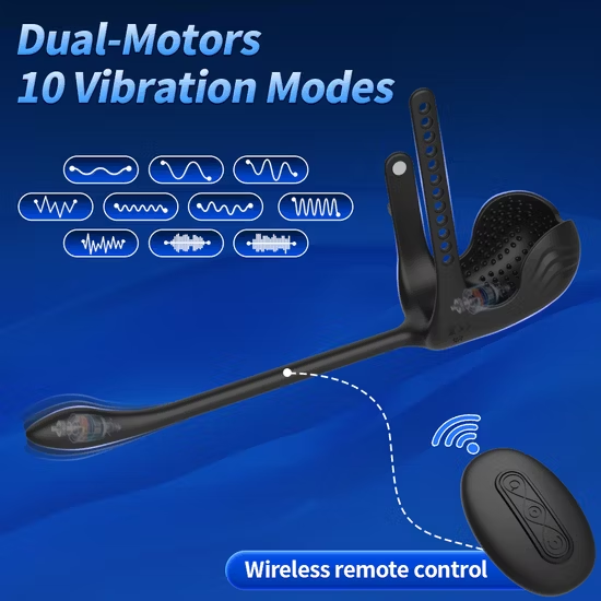 3 IN 1 Analplug Vibrator Hoden-Taint-Stimulator Penisring mit 10 Vibrations