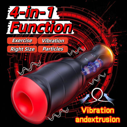 Automatischer Penistrainer Stroker Masturbator mit 5 Saug und 10 Vibrationsmodi