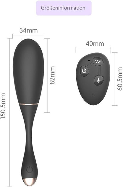 Elektrischer Schock Vibratoren Stimulator mit 10 Vibrationsmodi & 10 Elektroschockmodi