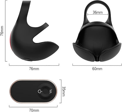 Penistrainer Vibrator Cockring Eichel Massagegerät Masturbator mit 9 Vibrationsmodi