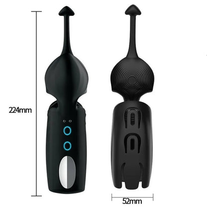 42 °C  Intelligentes Thermostat Handgelenk-Trainingsmasturbator Penis Trainer Vibrator mit 10 Vibrationsmodi