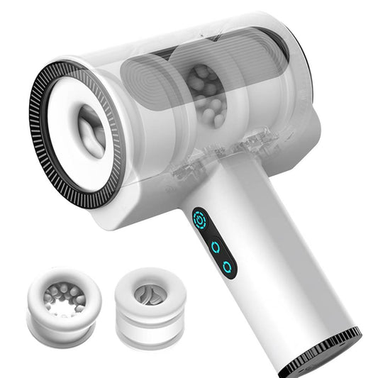 Automatische Masturbator Penistrainer Stroker mit 5 Stoß 5 Rotations und 7 Vibrationsmodi