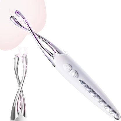 Elektro Shock Massagestab Hochfrequenz G-Punkt Klitoris Vibrator mit 10 Vibrationsmodi ＆ Elektroschock