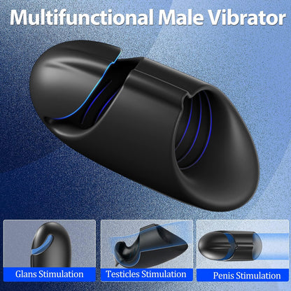 Automatischer Penisvibrator Glans Trainer Stimulator mit 9 Kraftvollen Vibrationsmodi