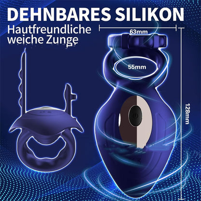 Elektrischer Penisring zur Penisvergrößerung mit 10 Vibrationen