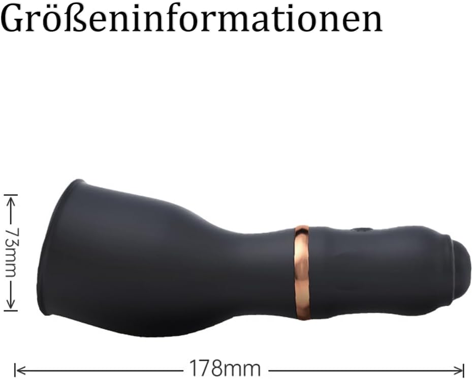 3 IN 1 Elektrische Penistrainer Eichelmassagegerät Masturbator mit 7 Vibrationsmodi