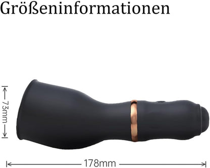 3 IN 1 Elektrische Penistrainer Eichelmassagegerät Masturbator mit 7 Vibrationsmodi