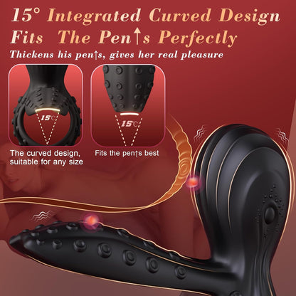 Oktopusförmiger Penisring G-Punkt & Penis Stimulator mit 10 Vibrationsmodi
