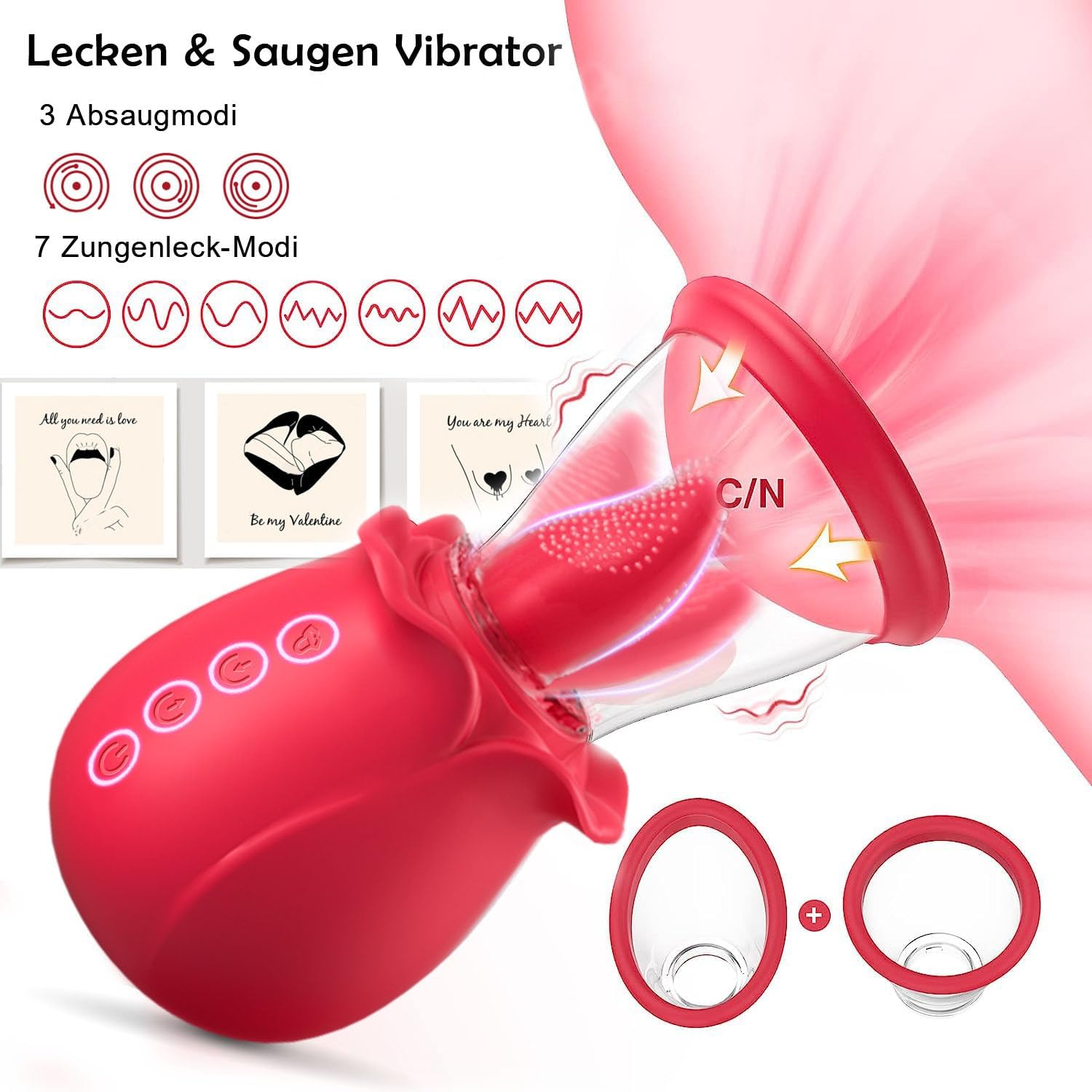 Vibrator Zunge Klitoris Stimulator mit 3 Saugstrken 7 Leckenmodus FXtoys Vibrator Zunge Klitoris Stimulator mit 3 Saugstrken 7 Leckenmodus FXtoys