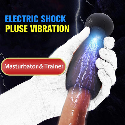Elektroschock Automatischer Penistrainer Eichelmassagegerät mit 10 Modi