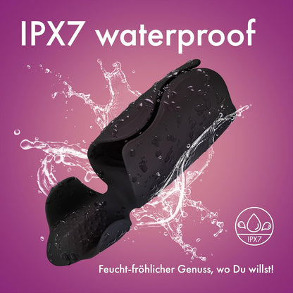 Ergonomischer Penistrainer Eichelstimulator Stroker mit 100 Vibrationsprogramme