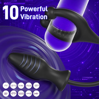 Anal Vibrator Dildo Prostata Stimulation Penisring mit 10 Vibrationsmodi