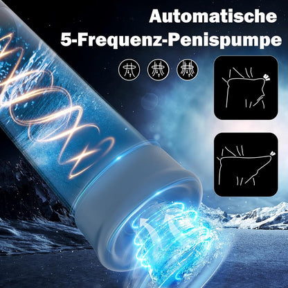 Elektrische Penispumpe Vacuum Pumpe Masturbator mit 5 Saugmodi