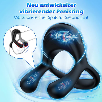 Rekbare cockringen Vibrerende cockring met 10 vibratiestanden 