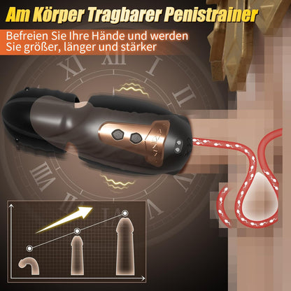 360° Umwickelter Penistrainer Vibrator Cockring mit 10 Schwing und 10 Vibrationsmodi