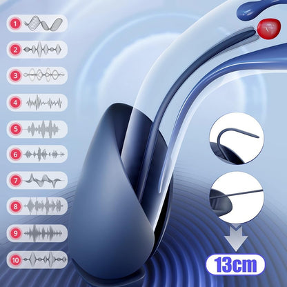 Elektrisch Dilator Harnröhre Vibrator Eichel Stimulator mit 10 Vibrationsmodi