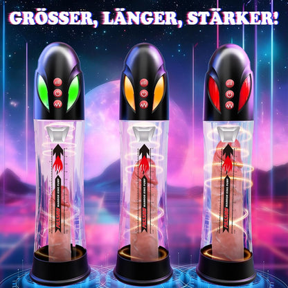 2 IN 1 Elektrische Penispumpe Masturbieren mit 4 Saugenmodi & 4 Druckmodi