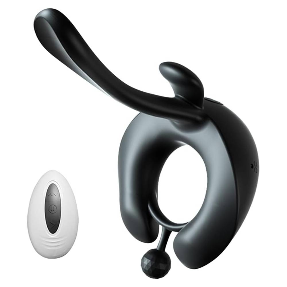 3 IN 1 Penisring Vibrator Massagegerät mit 7 Leistungsstarken Vibrationsmodi