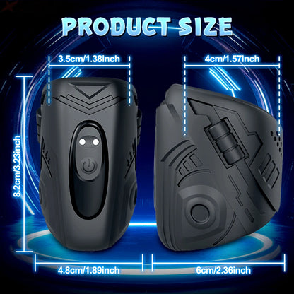 Elektrischer Penistrainer Glans Stimulator Masturbatoren mit 9 Vibrationsmodi