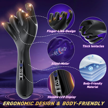 LED-Anzeige Penis Trainer Massagegerät Masturbator mit 10 Vibrationsmodi