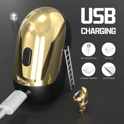 Automatischer Masturbator Penisvibrator Strokers Blowjob Trainer mit 9 Vibrationsmodi