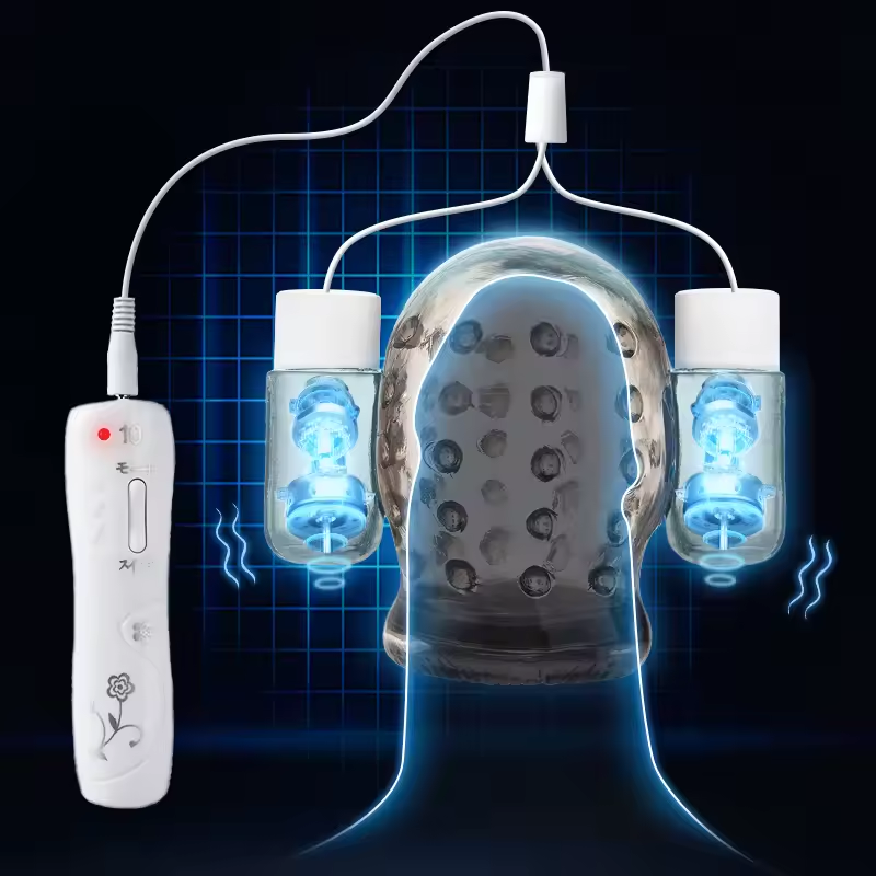 Eicheltrainer Stimulator Vibrator Massage Masturbatoren mit 10 Vibrationsmodi