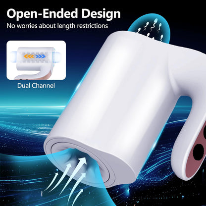 Elektrischer Masturbator Penistrainer mit 5 Rotation & Teleskopsmodi & 10 Vibrationsmodi