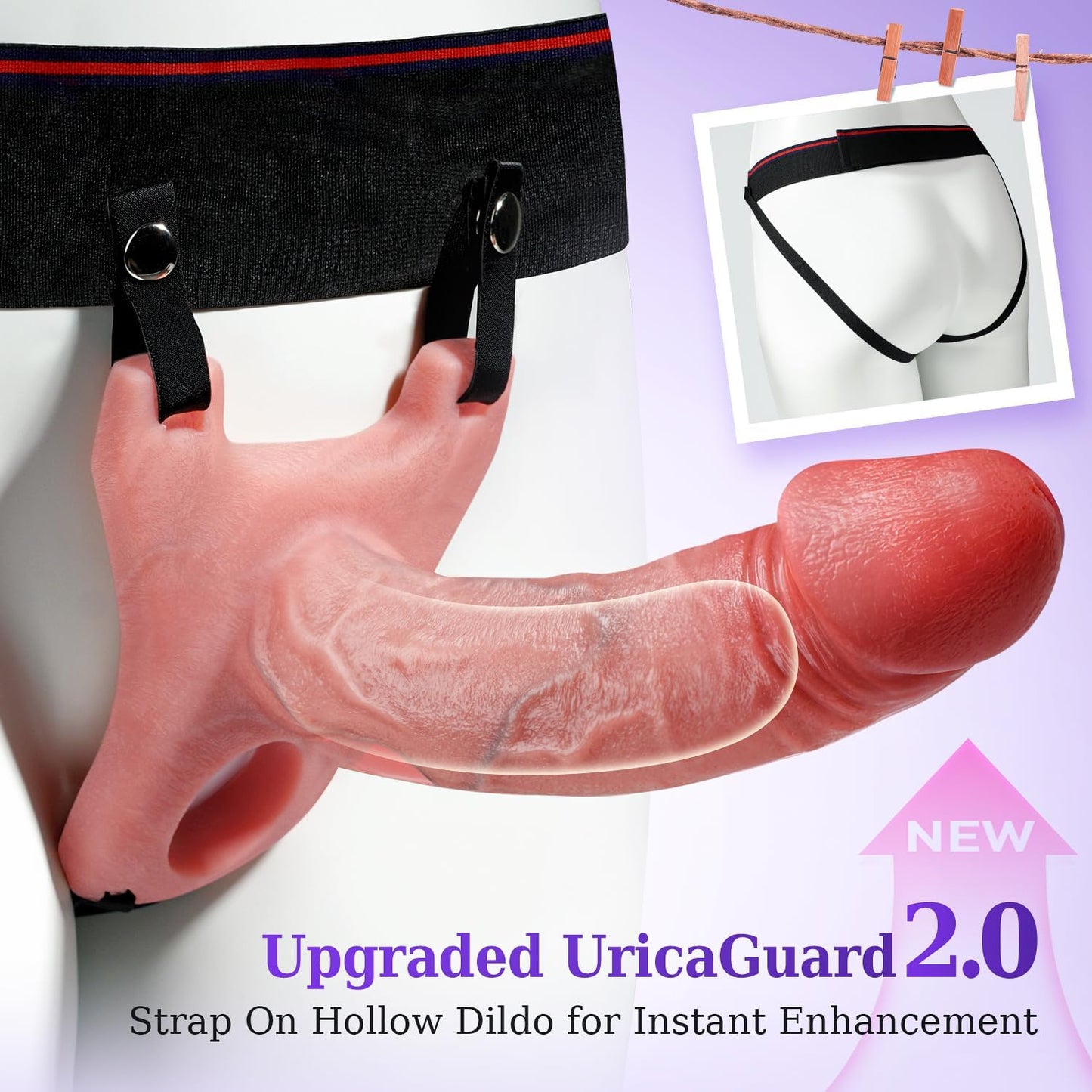 Strap-On 5 IN 1  Penishülle Penis Trainer Vibrator mit Mehreren Modi & App-Integration