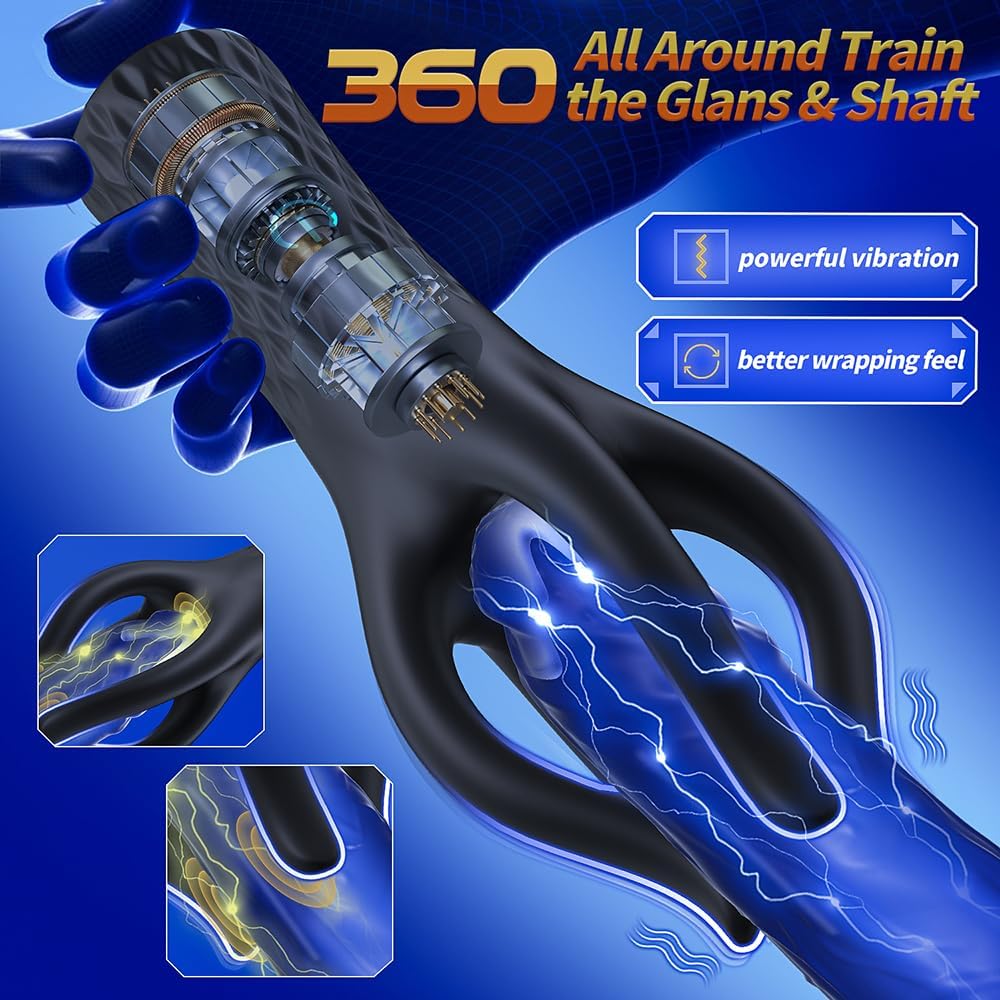Penistrainer Eichelvibrator Stimulator Massage Masturbator mit 10 Vibrationsmodi