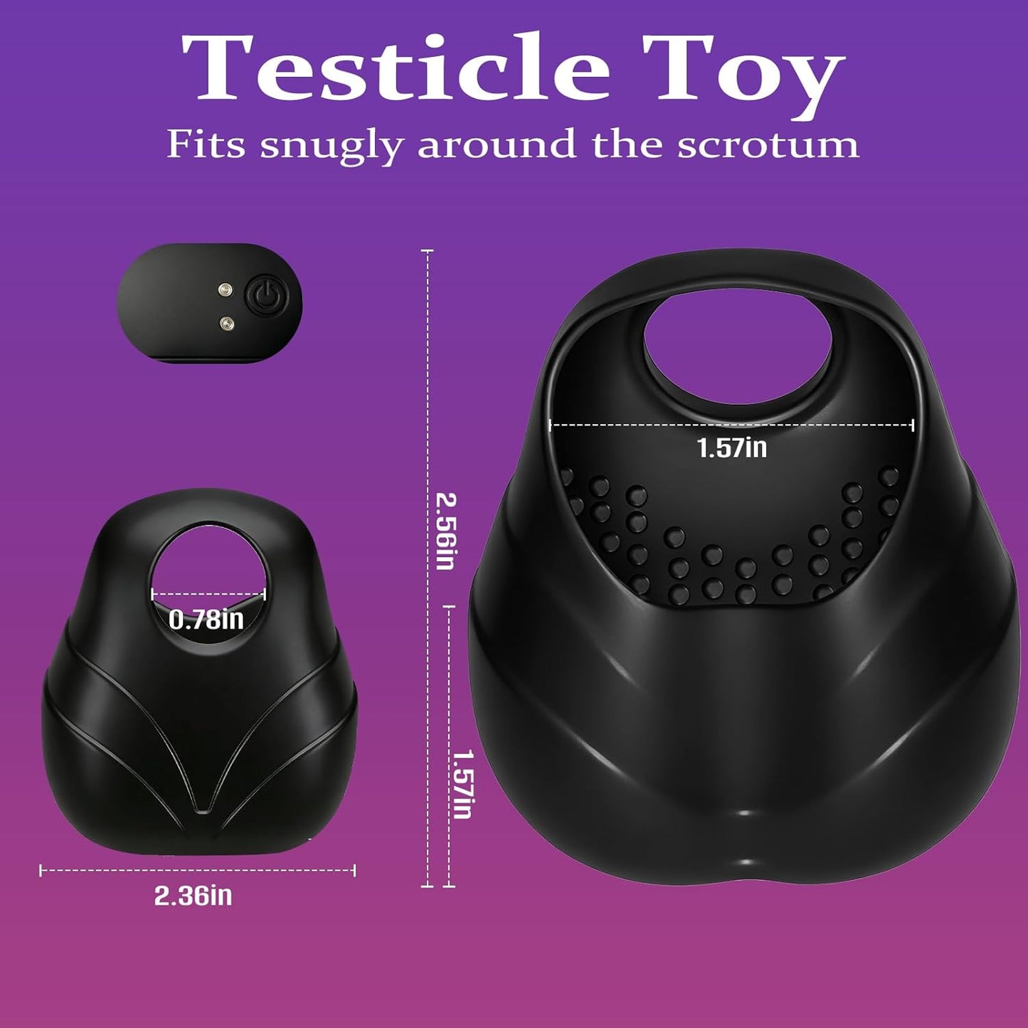 Hodenstimulator Cockring Vibrator Penis Trainer Massagegerät mit 12 Modi