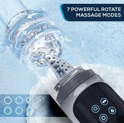3 IN 1 Automatischer Masturbator Penispumpe Trainer mit 4 Pumpmodi und 7 Vibrationsmodi