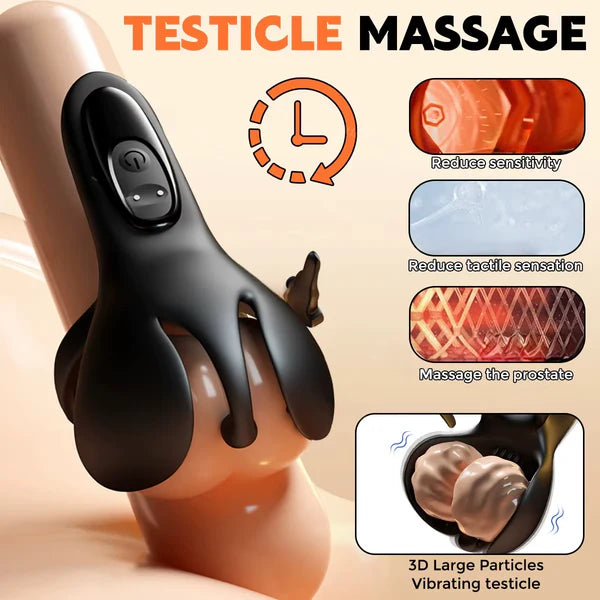 Einstellbarer Penetrations Penisvibrator Massagegerät Stimulator mit 9 Vibrationsmodi
