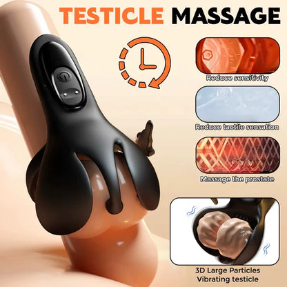 Einstellbarer Penetrations Penisvibrator Massagegerät Stimulator mit 9 Vibrationsmodi