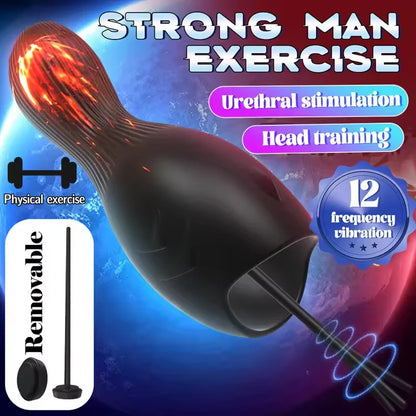 Eichel Stimulator Dilator Harnröhre Penistrainer Vibrator mit 10 Vibrationsmodi