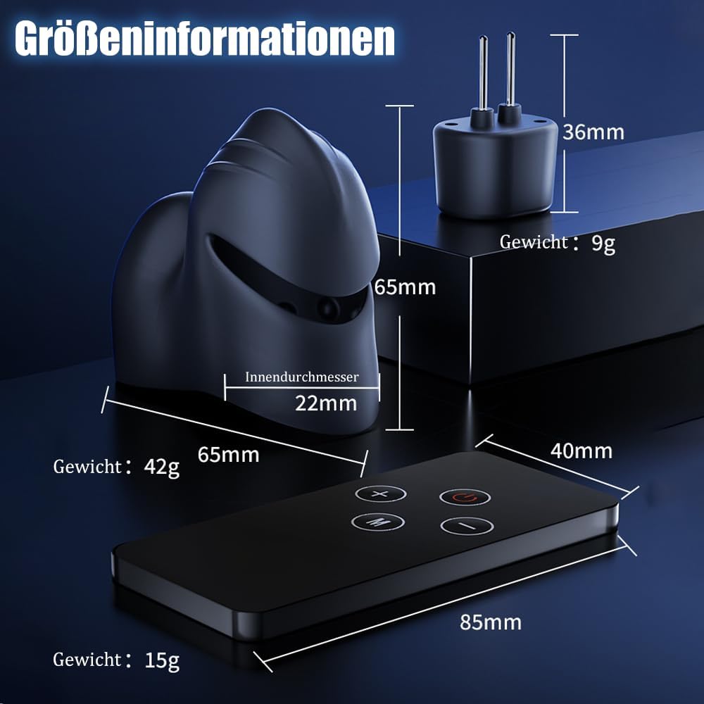 Elektrostimulation Masturbieren Penis Trainer mit 12 Elektroschocker Modi und 20 Intensität