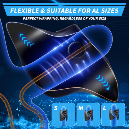 Elektrischer Penistrainer Vibrator Stimulator Masturbator mit 9 Vibrationsmodi