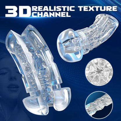 Automatischer Masturbator Penispumpe  mit 10 Vibrationen und Saugmodi