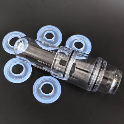 Penisvergrößerungs Vakuumpumpe Masturbatoren mit 5 Silikonringe Manuelle