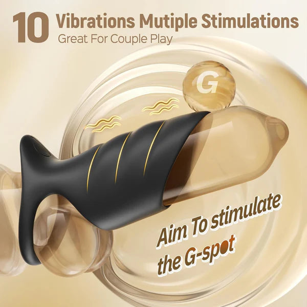 Penis Extender Penisring Penishülle Vibrator mit 10 Vibrationen