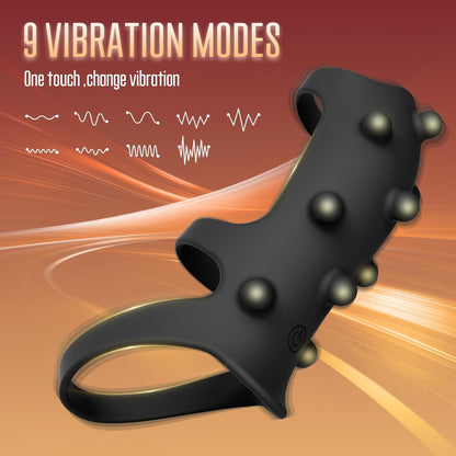 APP-Steuerung Penistrianer Enlarger Cock Ring Masturbator mit 10 Vibrationsmodi