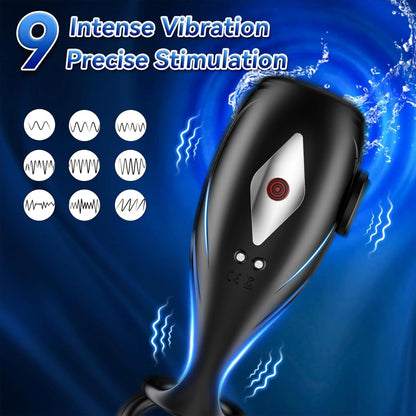 Elektrischer Penis Trainer Vibrator Eichel Stimulator mit 9 Vibrationsmodi